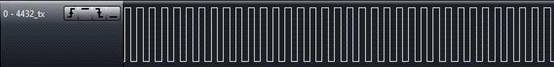 433MHz、1.2Kbps、20KHz 頻偏下 RF4432接收測試波形
